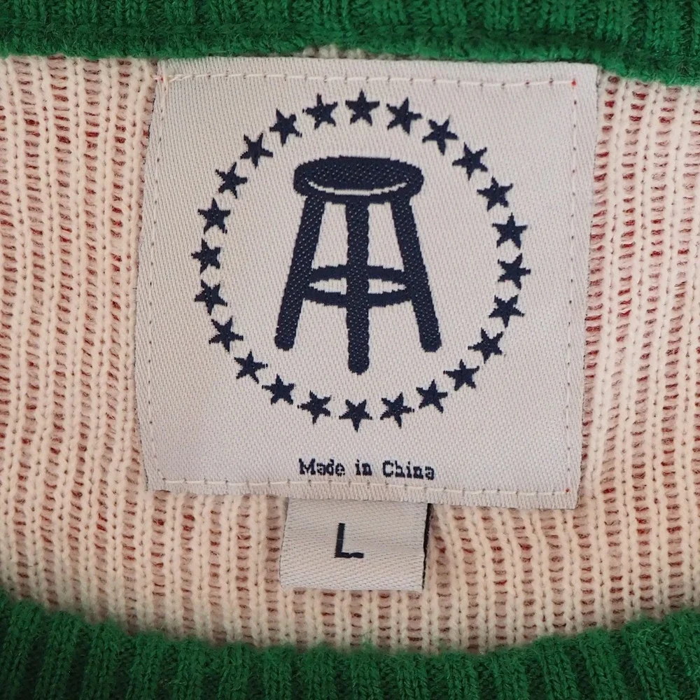 Barstool Sports Dave Portnoy One Bite Pizza Ugly Christmas Sweater‎ Men's Size L